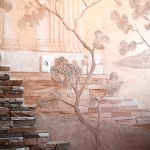 Декоративно-художественная роспись стен в квартире Декоративно-художественная роспись стен в квартире